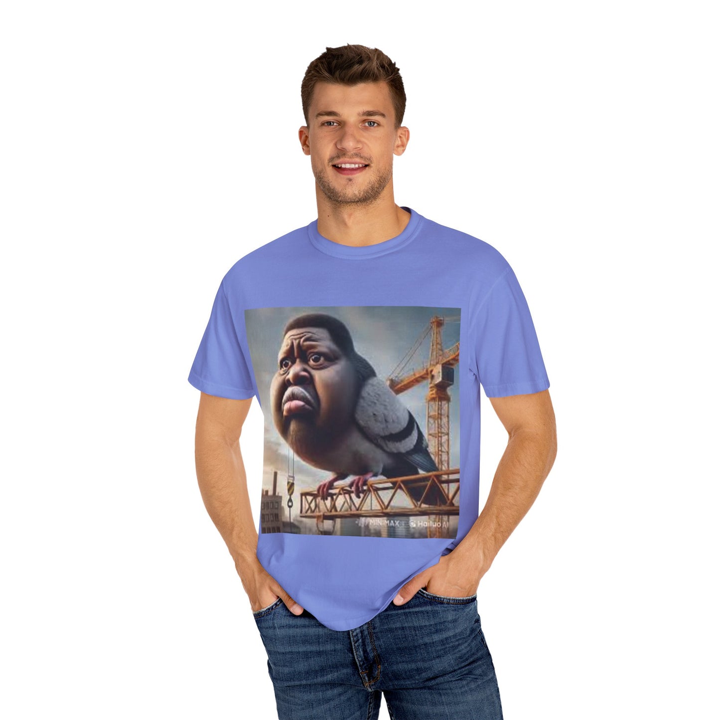 pigeon shirt man bird