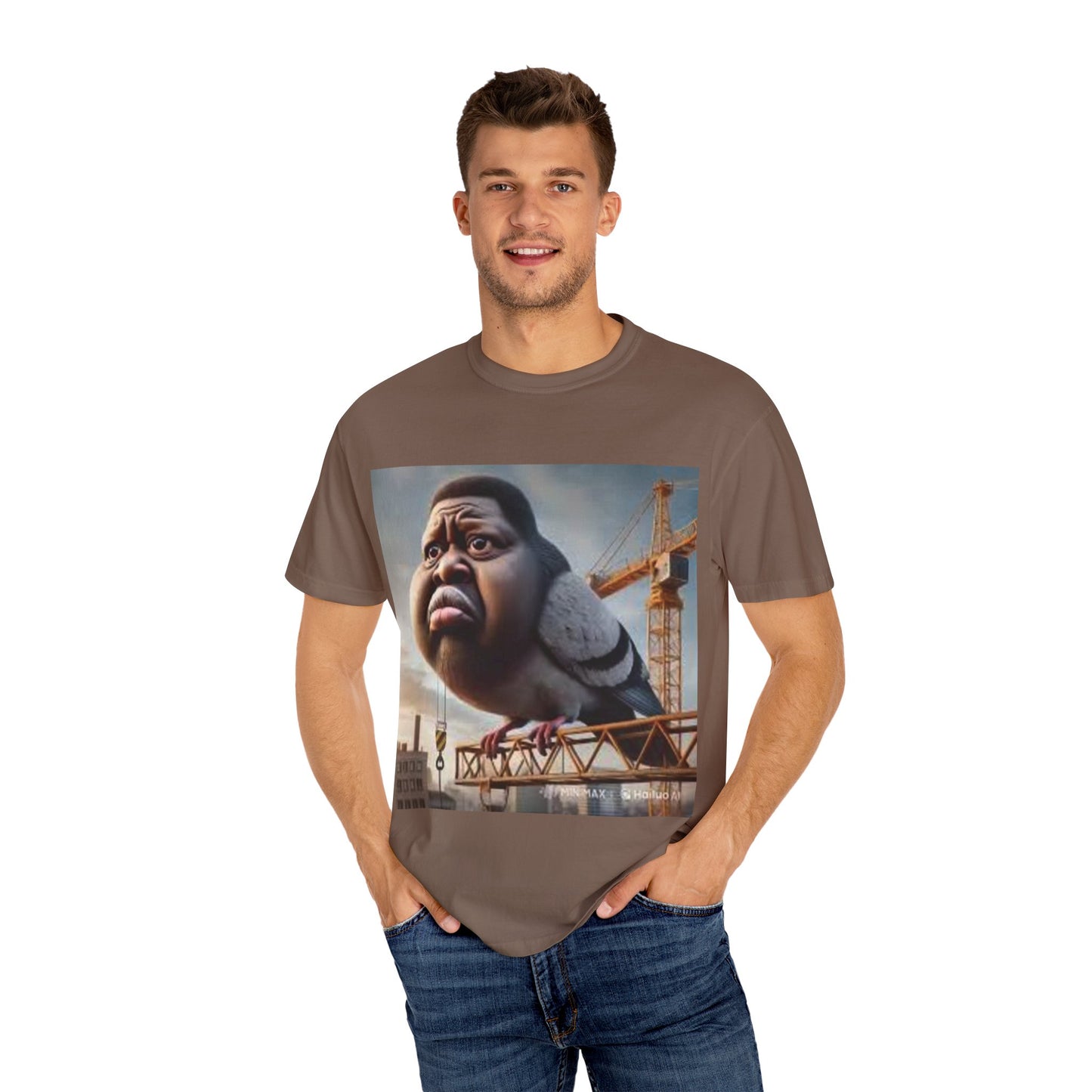 pigeon shirt man bird