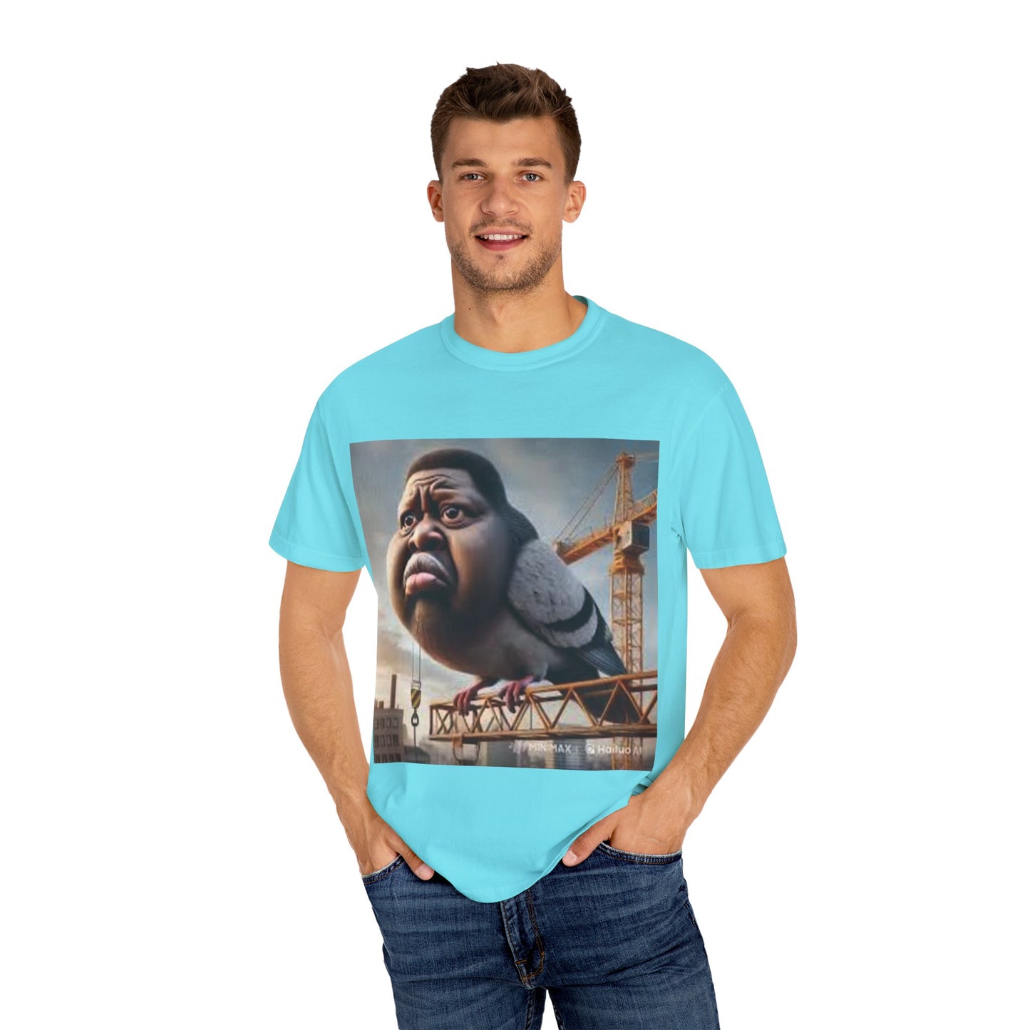 pigeon shirt man bird