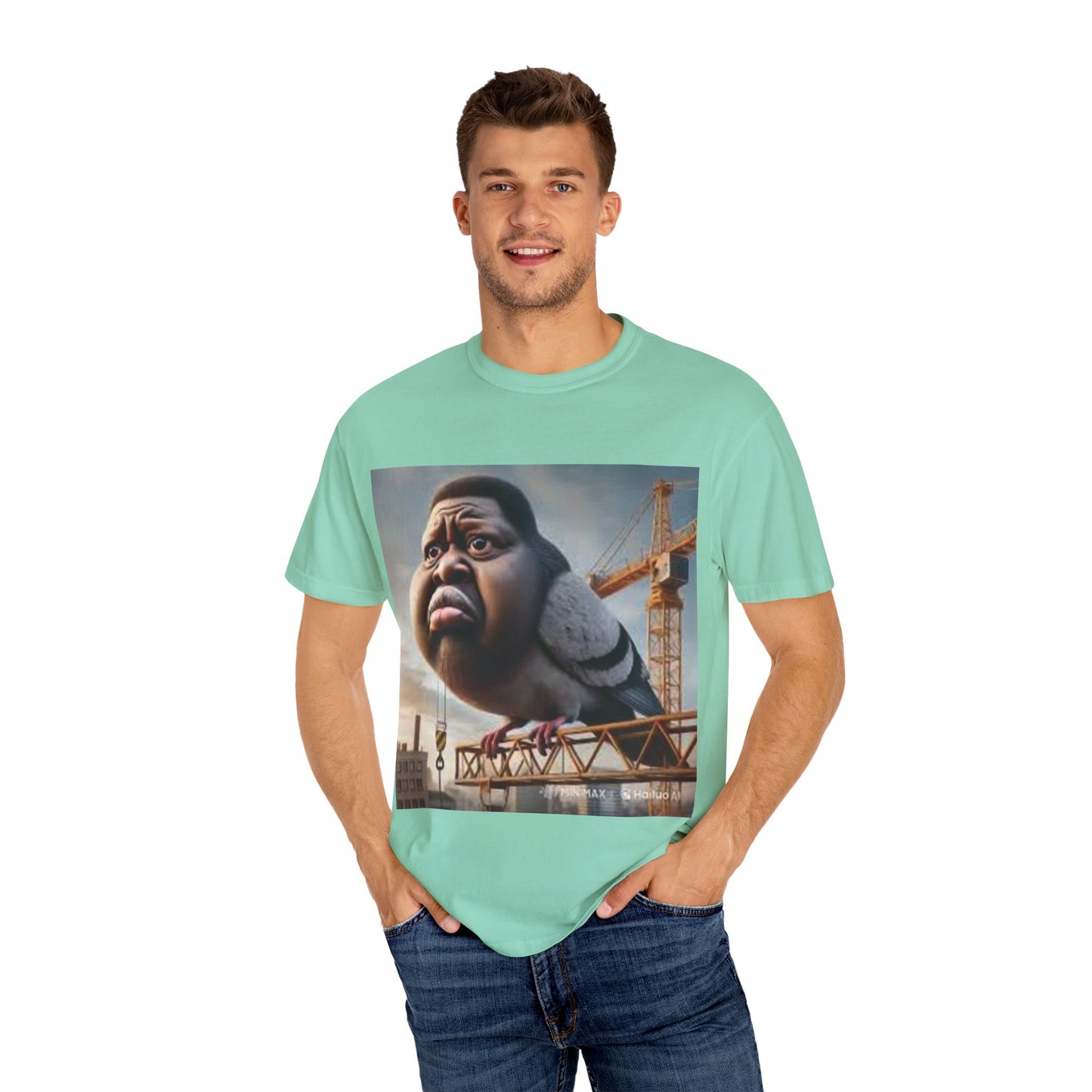 pigeon shirt man bird