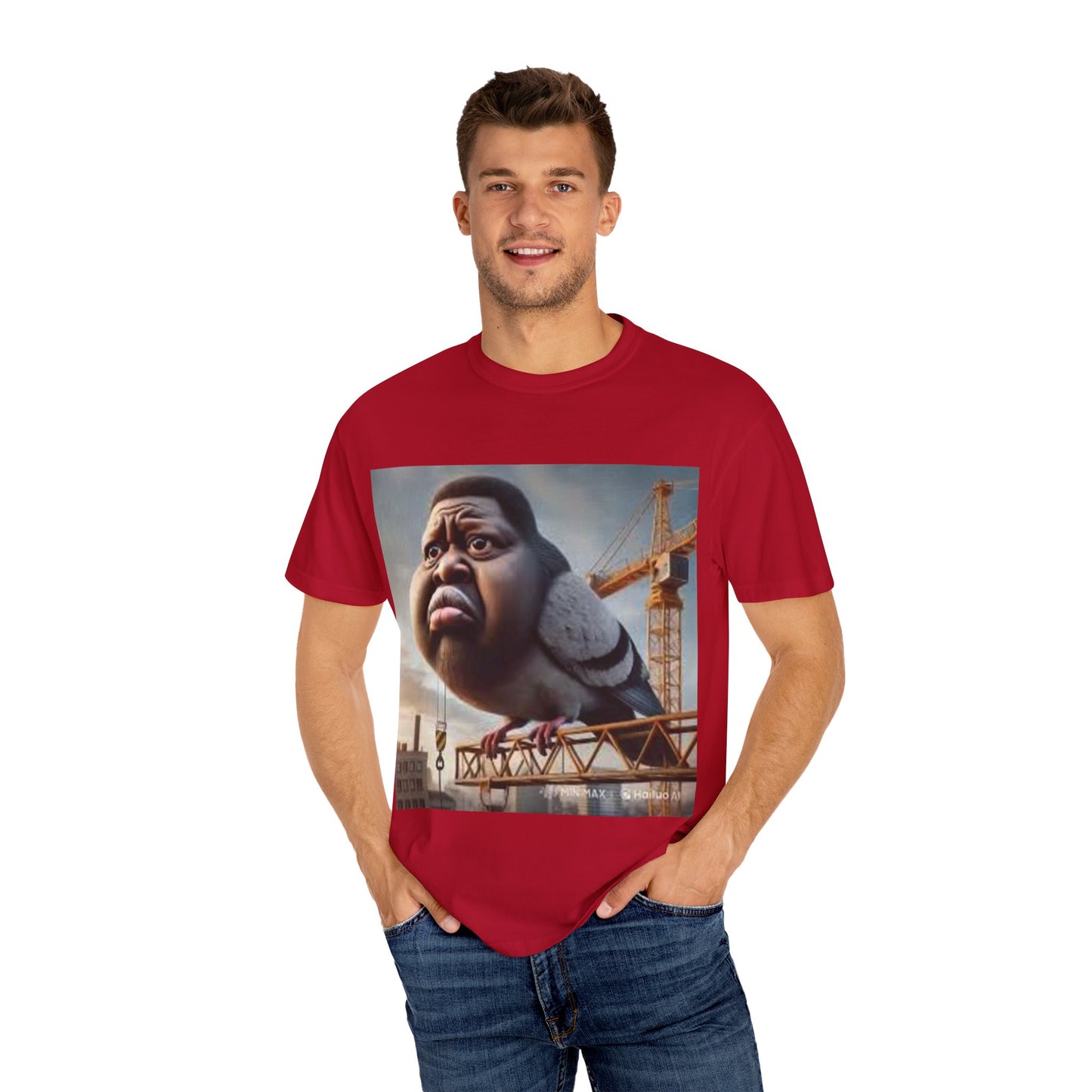 pigeon shirt man bird