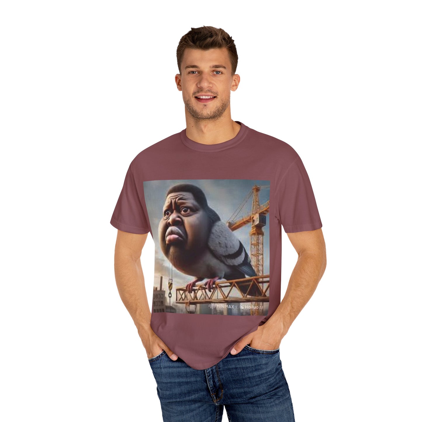 pigeon shirt man bird